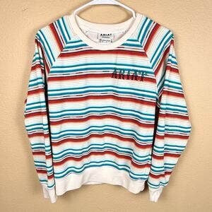Ariat Real Rosa Serape Striped Sweatshirt Womens Size S